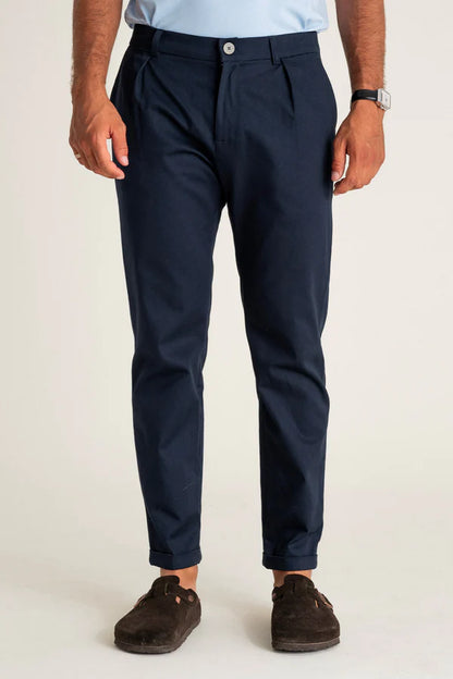 Sienna Pants Navy Cotton