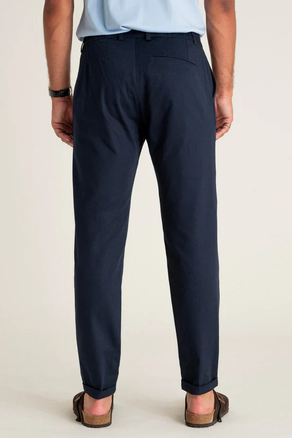 Sienna Pants Navy Cotton