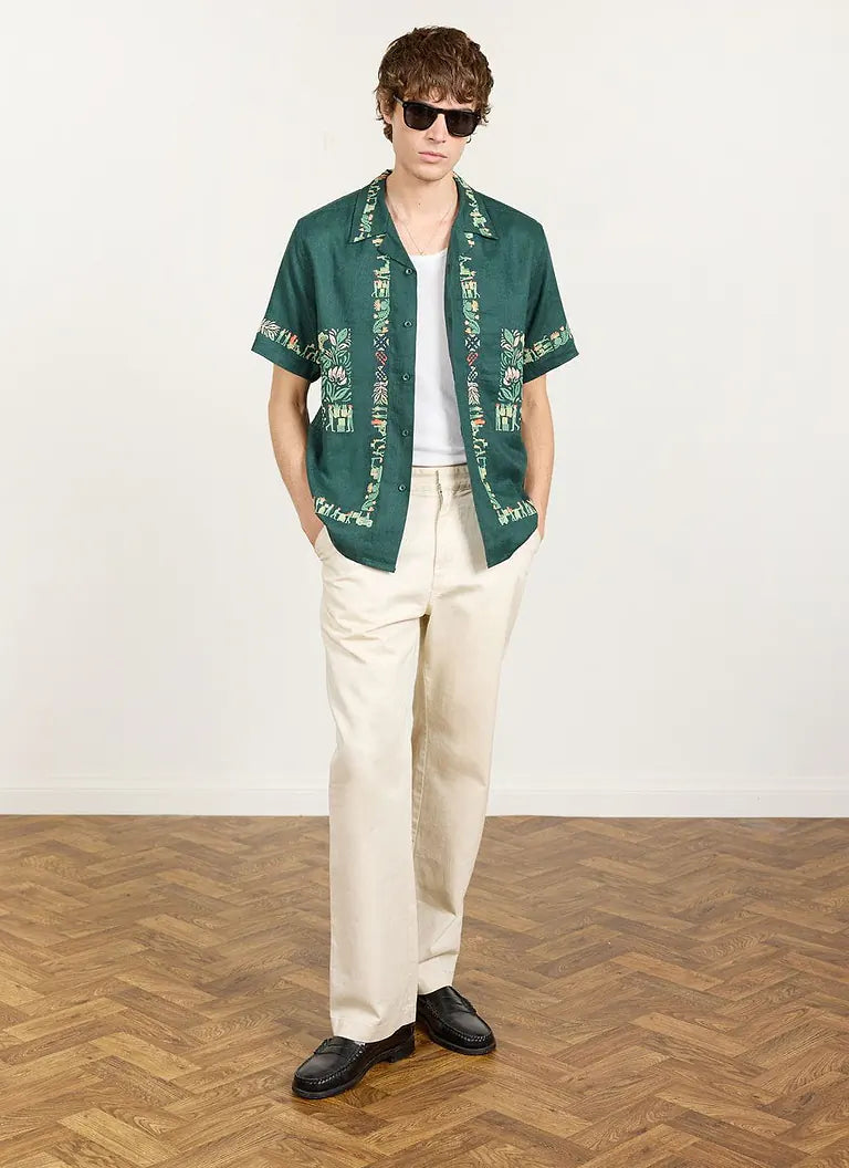 Import Embroidered Cuban Shirt