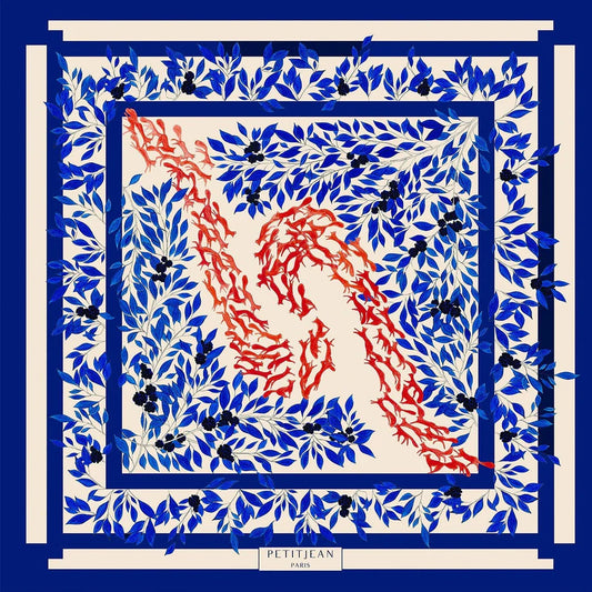 Silk Carre Scarf 29" Pas de Deux - 75cm x 75cm