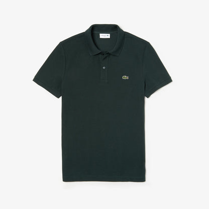 Ribbed Collar Short Sleeved Polo Shirt