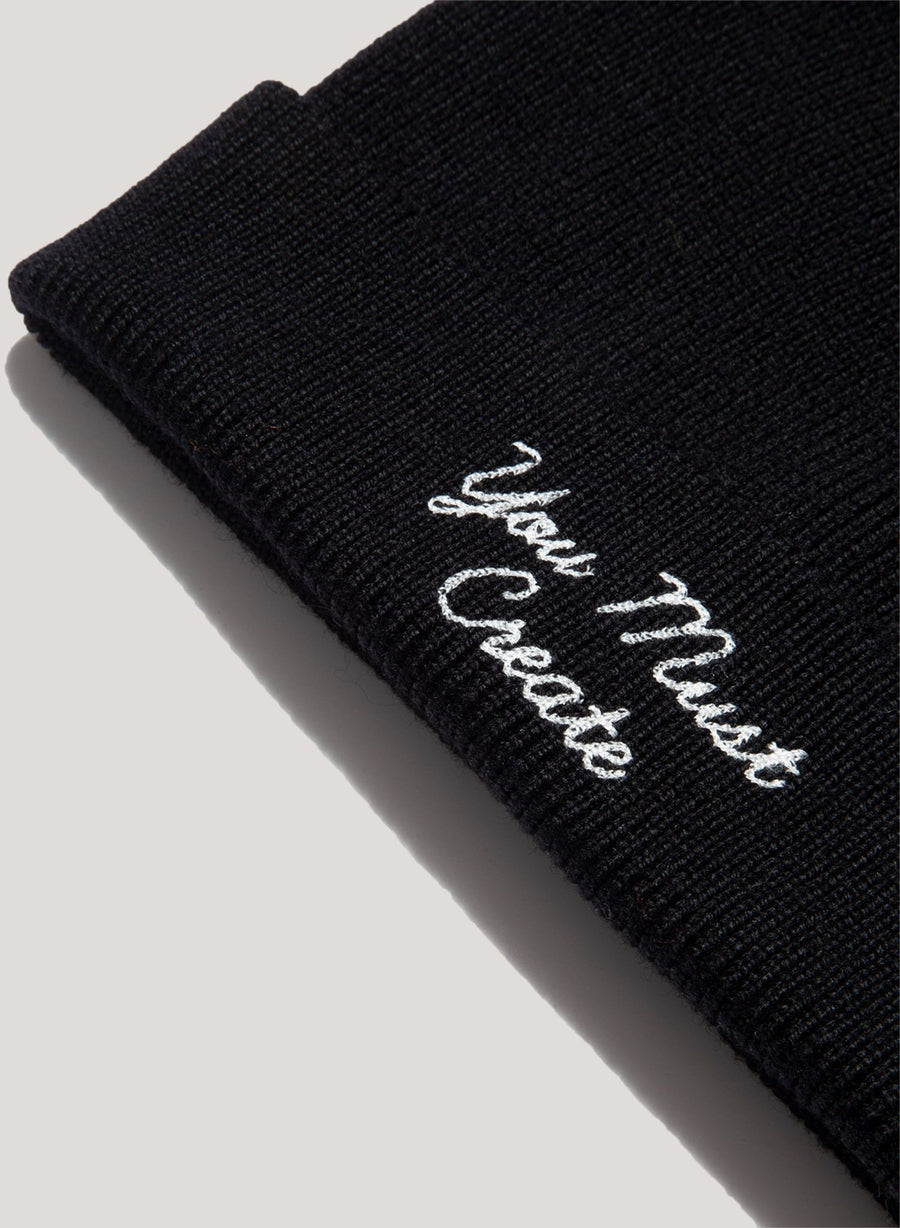 Embroidered Beanie Hat