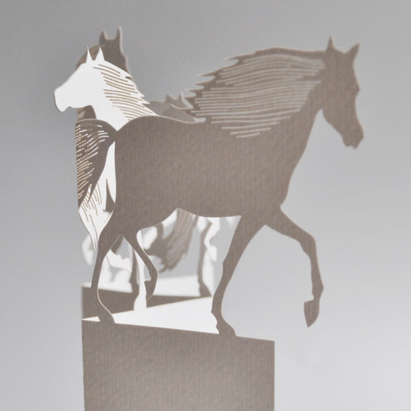 Porigami Card Fauna Horse A4