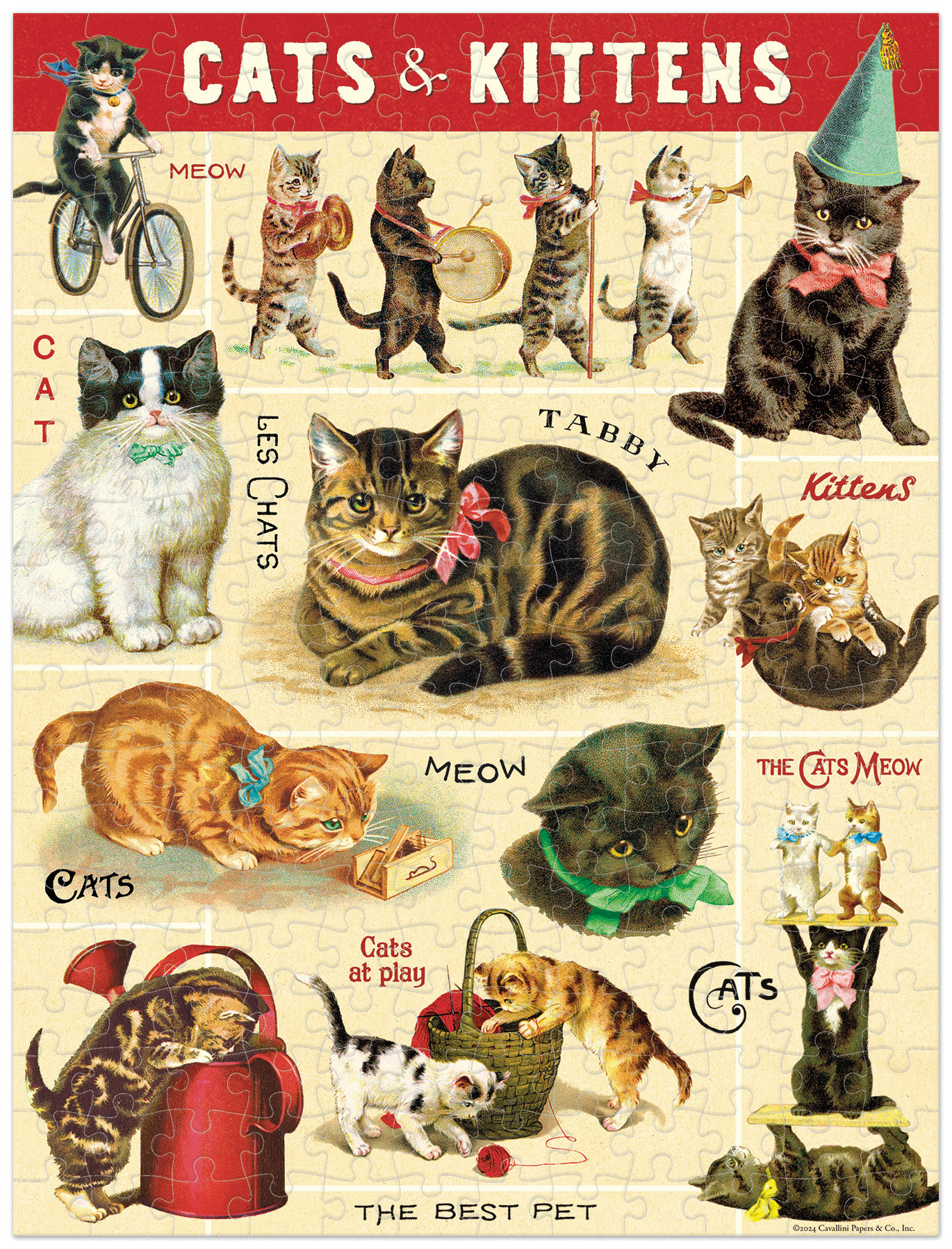 240pcs Mini Puzzle - Vintage Cats