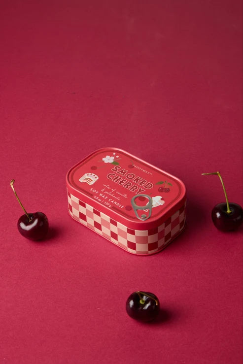 Bistro 4.5oz/127g Cherry Printed Tin Candle - Smoked Cherry