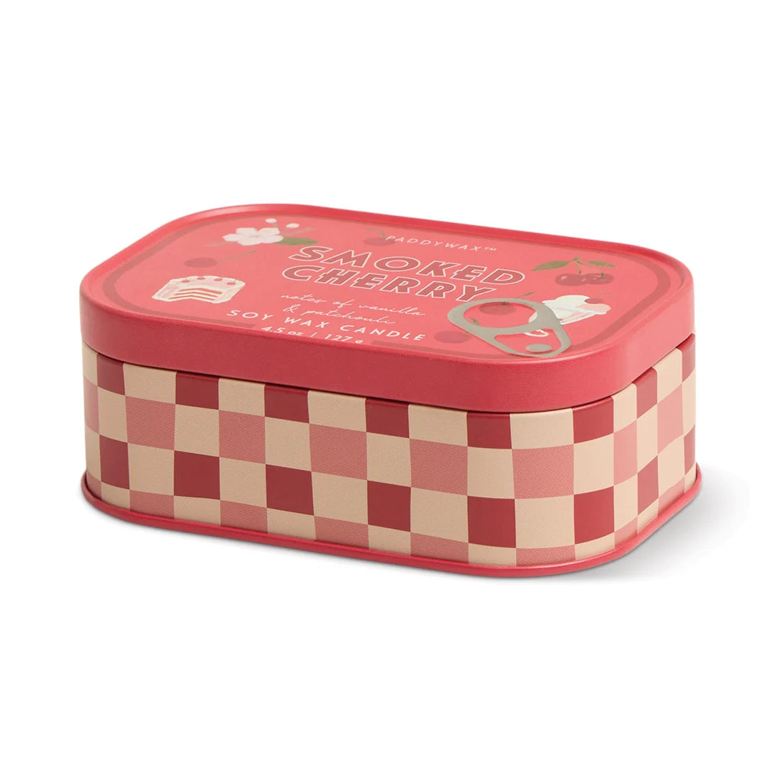 Bistro 4.5oz/127g Cherry Printed Tin Candle - Smoked Cherry