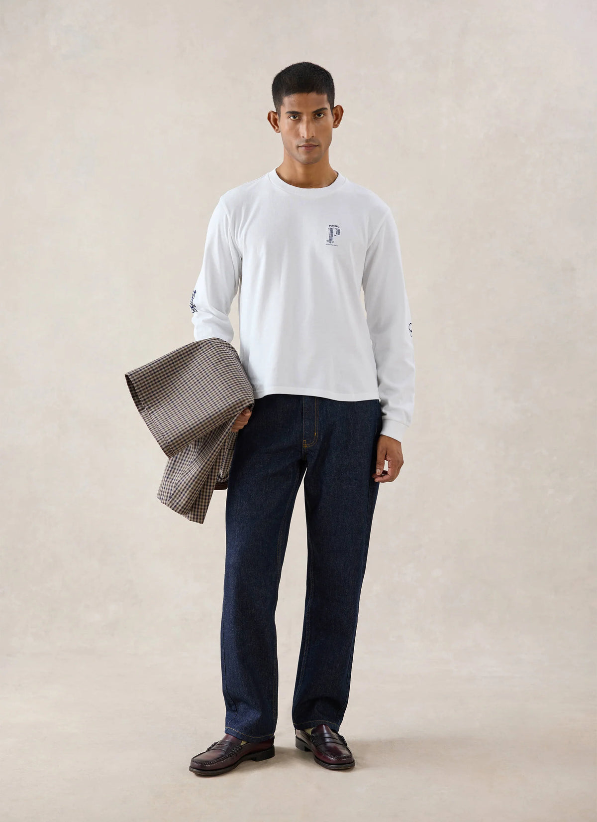 Tucker Cropped Boxy Long Sleeve T Shirt