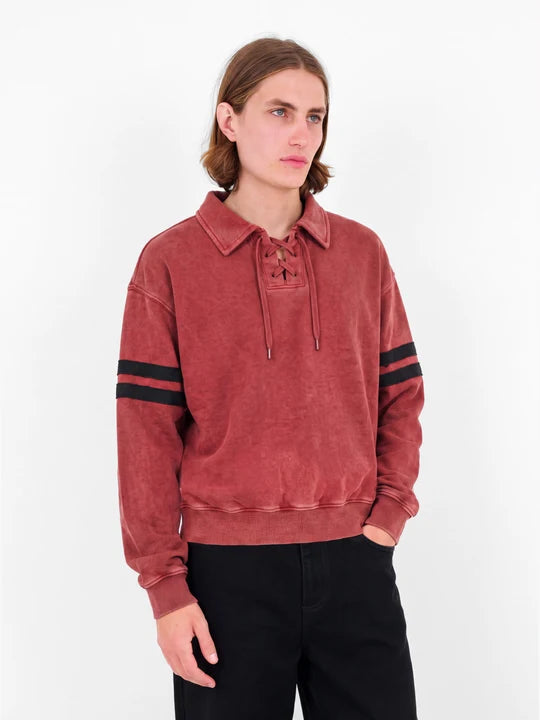 Peyton Sweatshirt in Washed Red