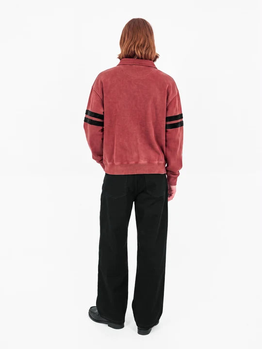 Peyton Sweatshirt in Washed Red