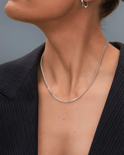 Curb Necklace M 925 45cm