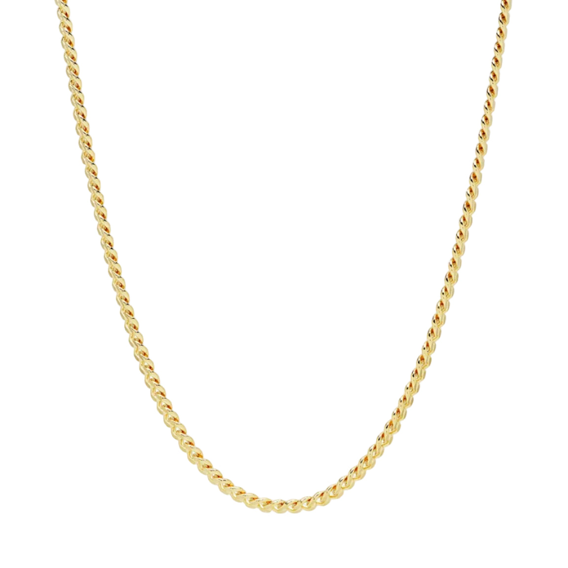 Curb Necklace M 925 GP 45cm