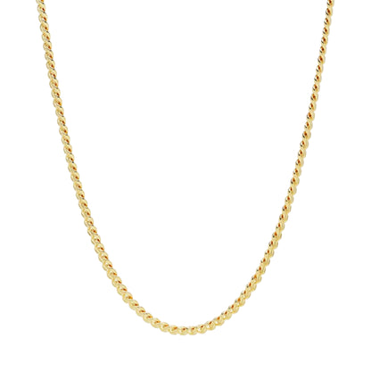 Curb Necklace M 925 GP 45cm