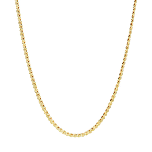 Curb Necklace M 925 GP 45cm