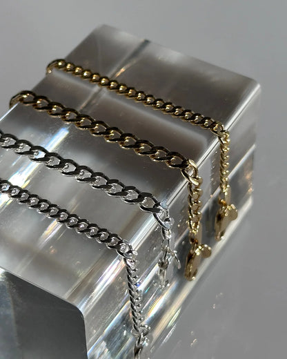 Curb Necklace M 925 GP 45cm