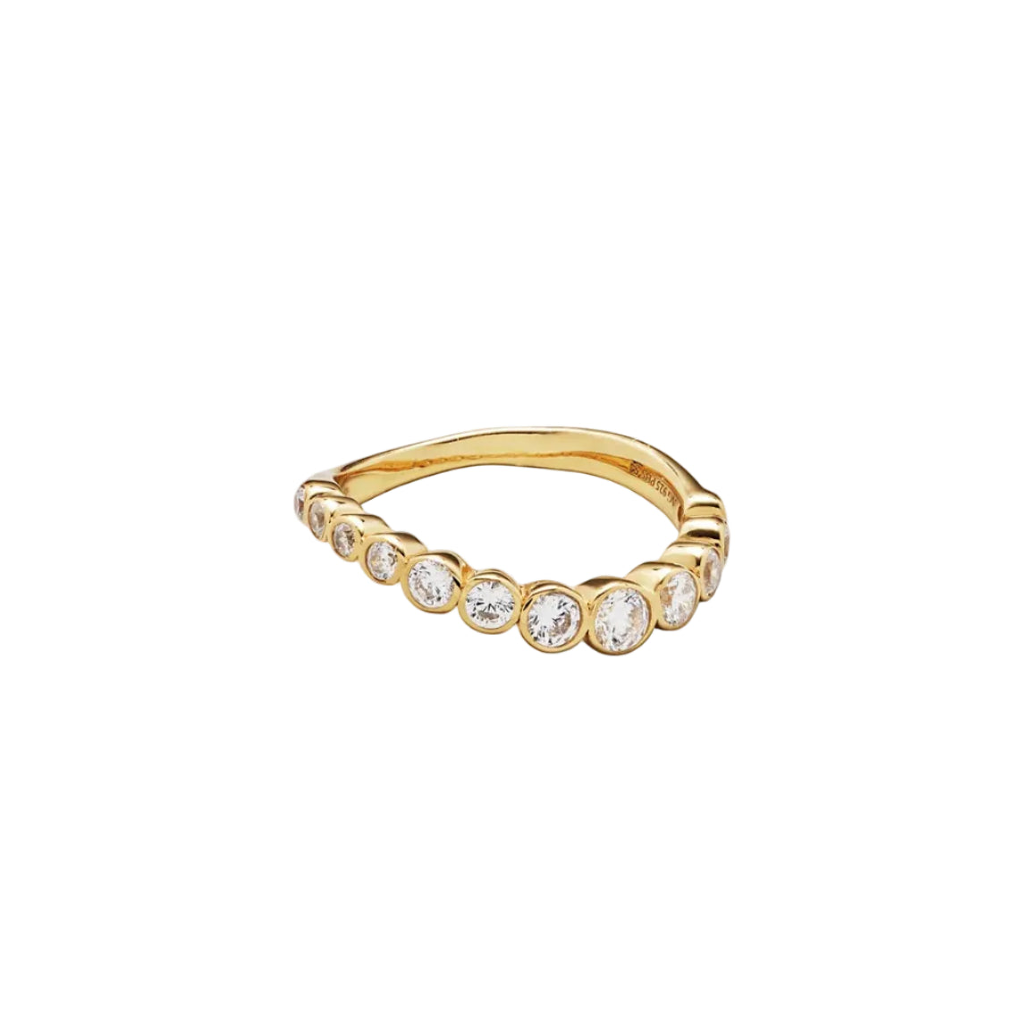 Wave Nona Ring 925 GP