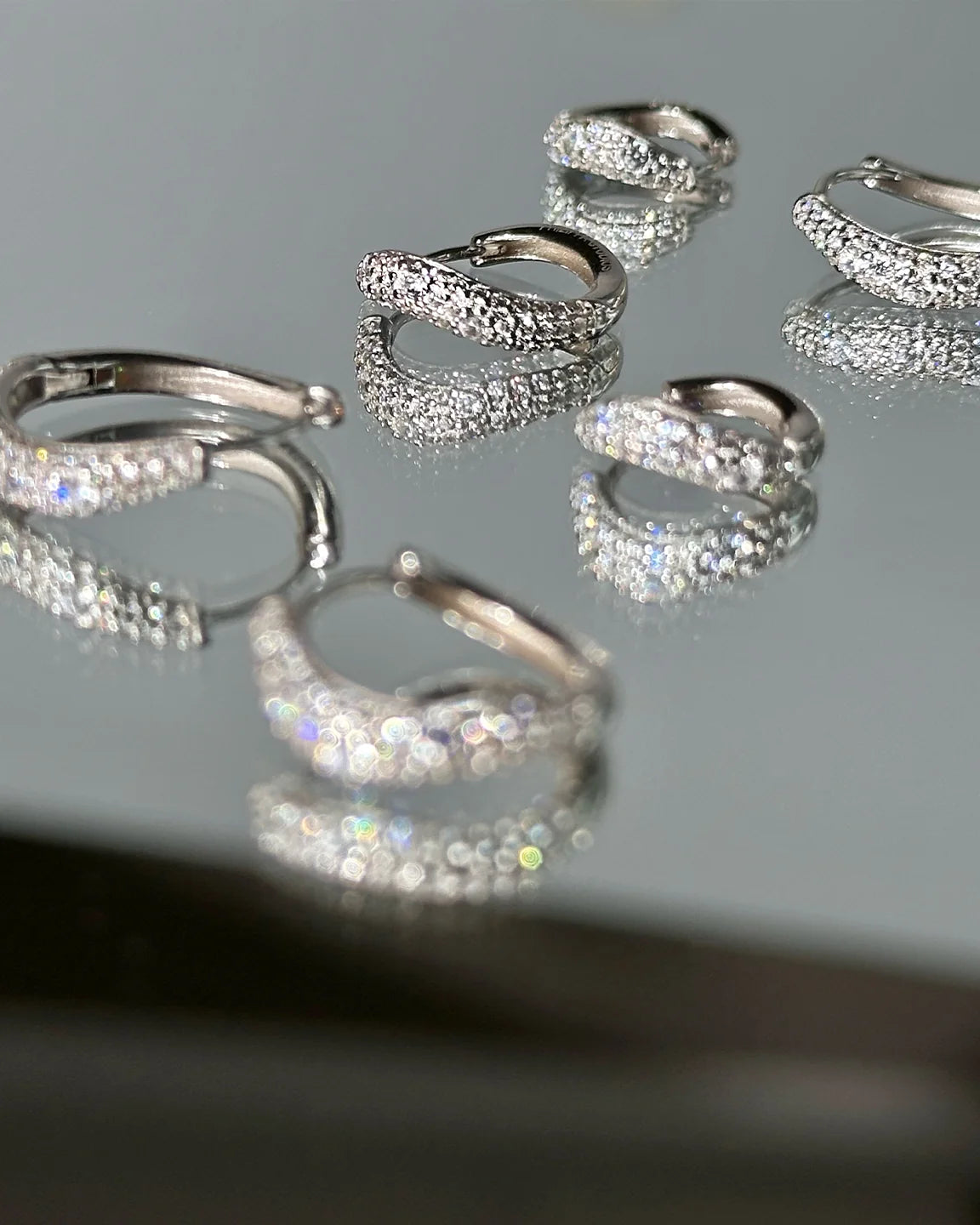 Wave Pave Hoops 925 S