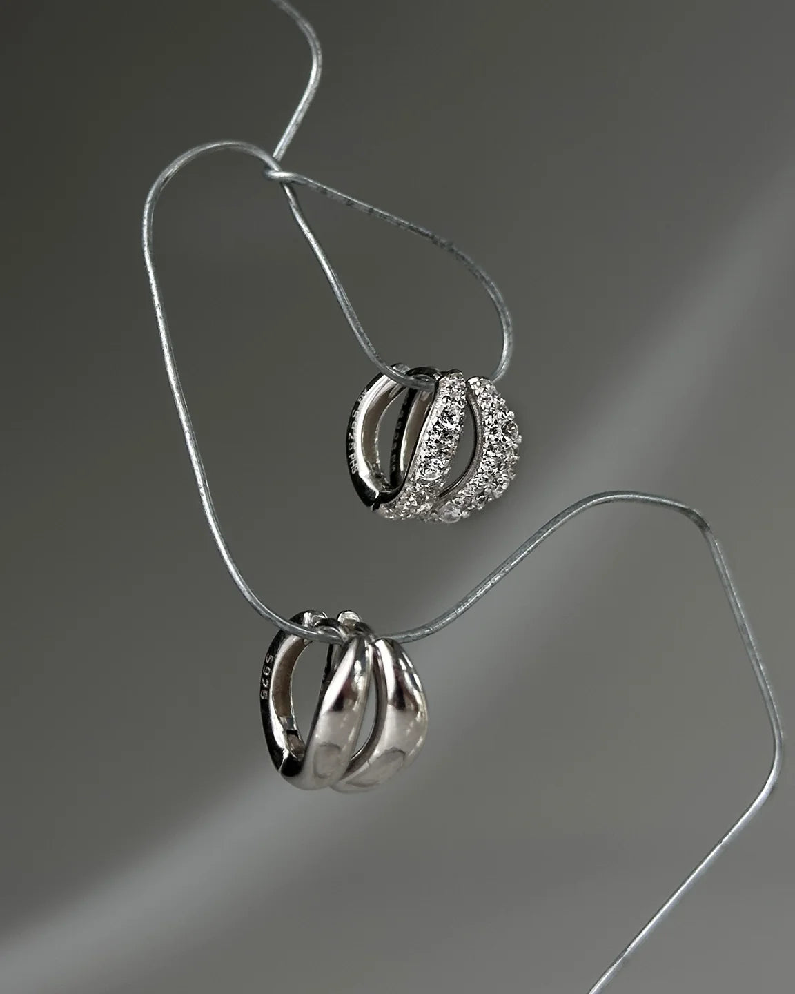 Wave Pave Hoops 925 S