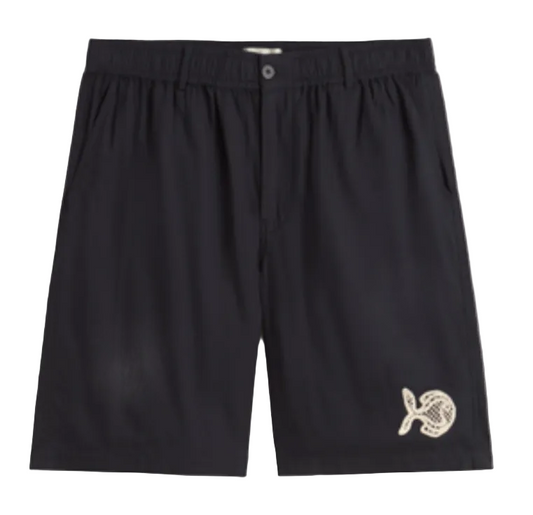 Navy Fish Patch Gasper Shorts