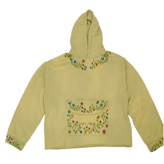Embroidered Floral Hoodie