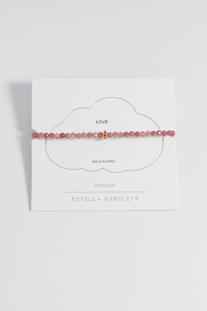 Pink Tourmaline Cz Disc Amelia Bracelet