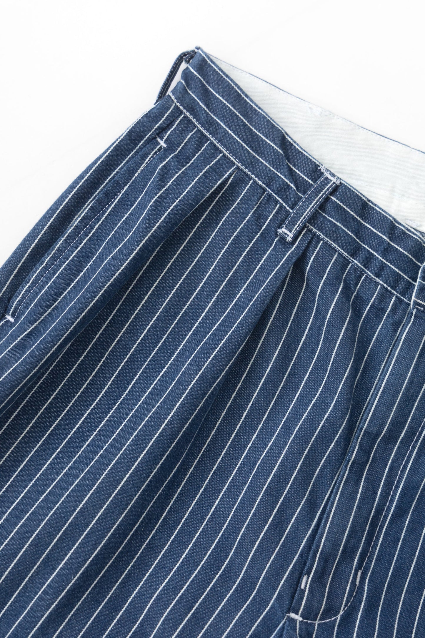 Pinstripe Denim Part Timer Shorts