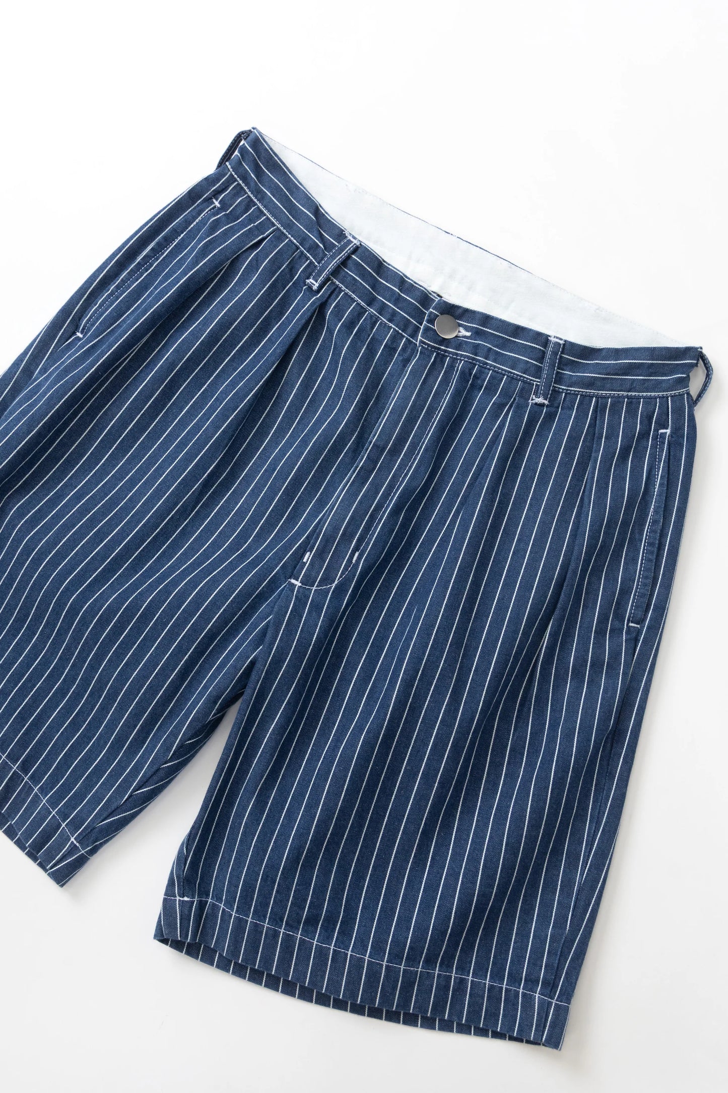Pinstripe Denim Part Timer Shorts