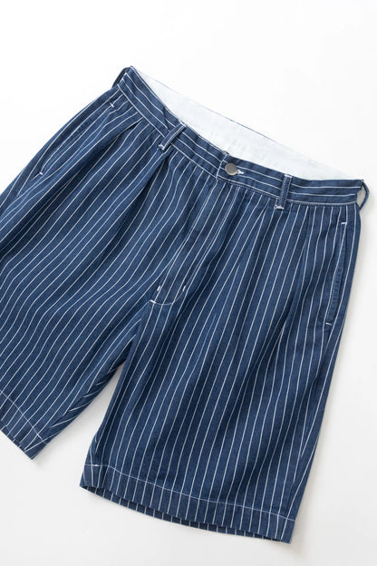 Pinstripe Denim Part Timer Shorts