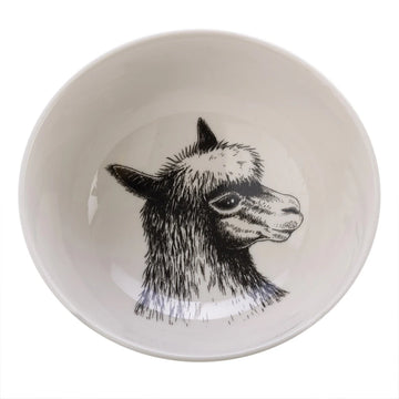 Animal Snack Bowls White Lama