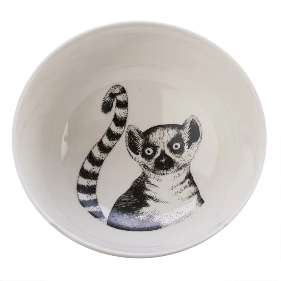 Animal Snack Bowls White Lemur
