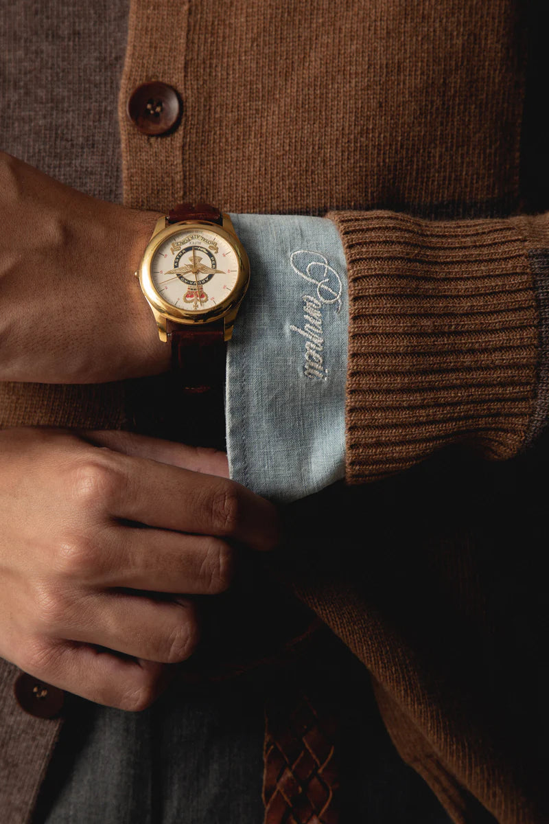 Dark Chocolate Checked Cardigan Polo