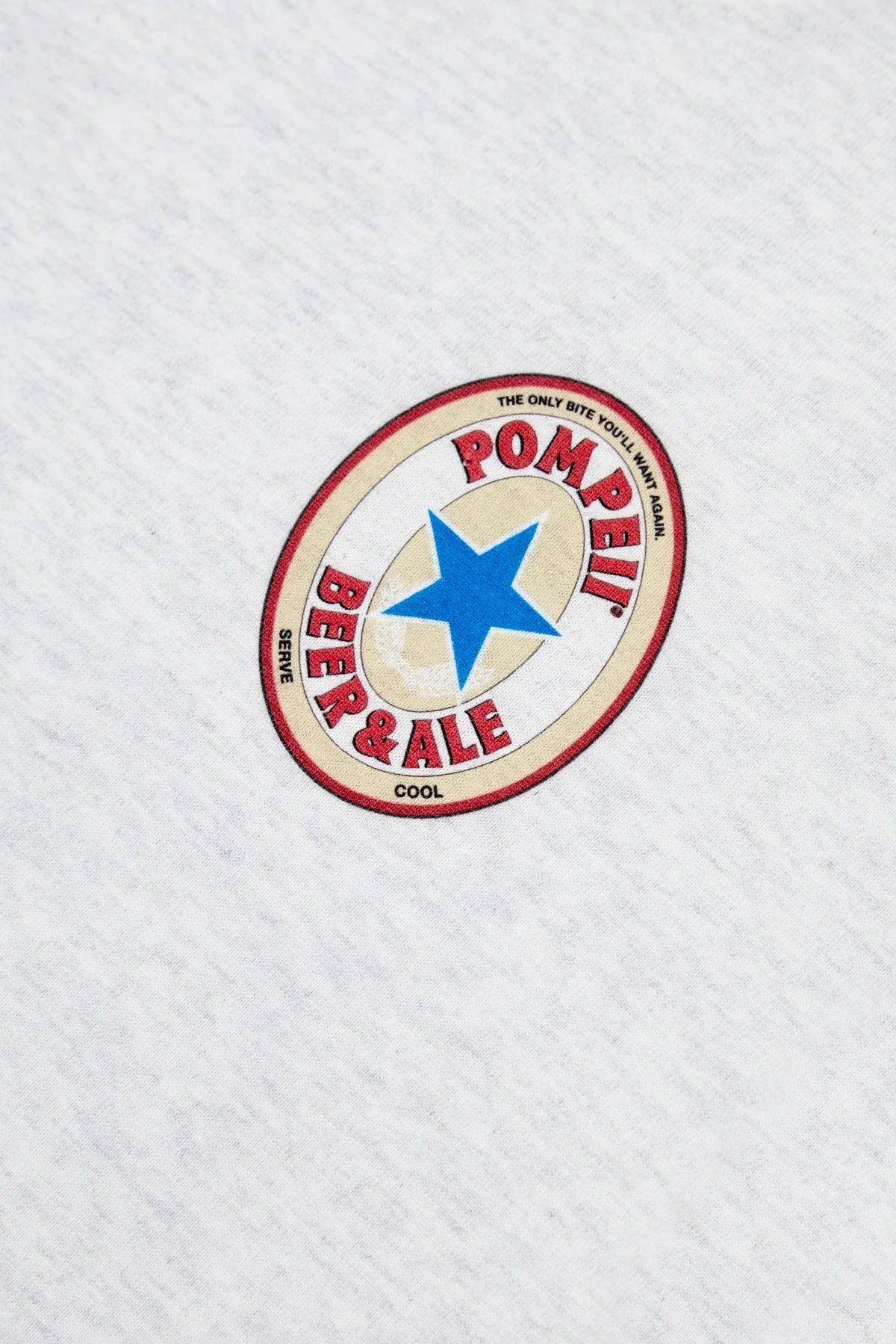Light Grey Melange Pompeii Beer Tee