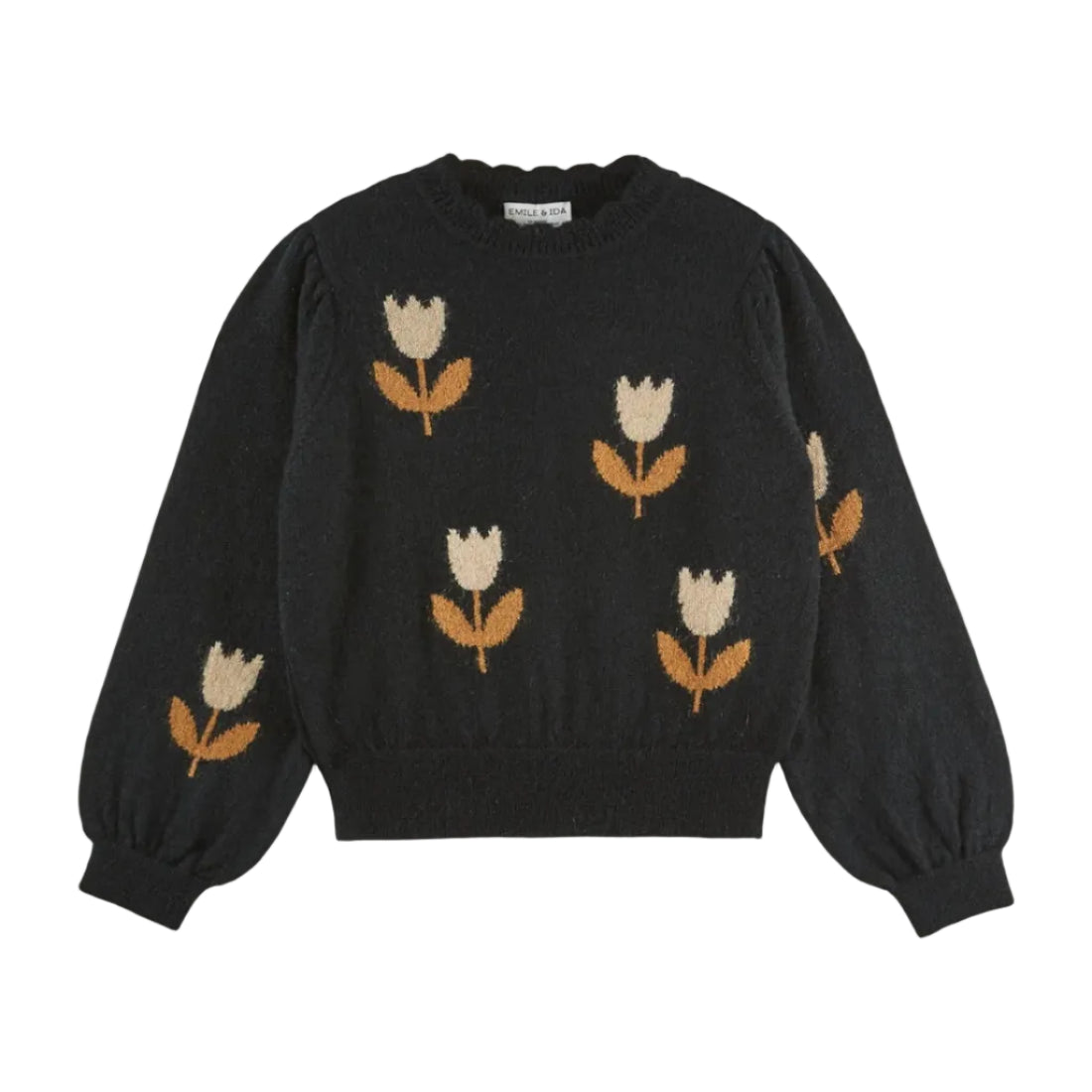 Pull Intarsia Tulipes