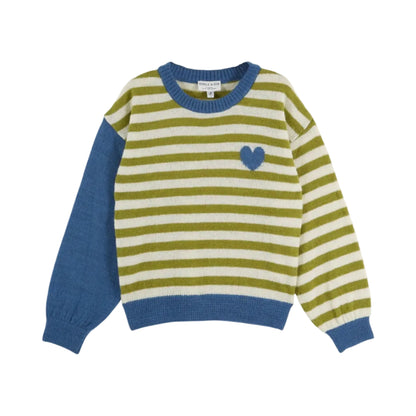 Pull Raye Bicolore