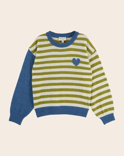 Pull Raye Bicolore