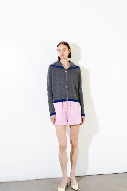 Cashmere Sailor Collar Cardigan