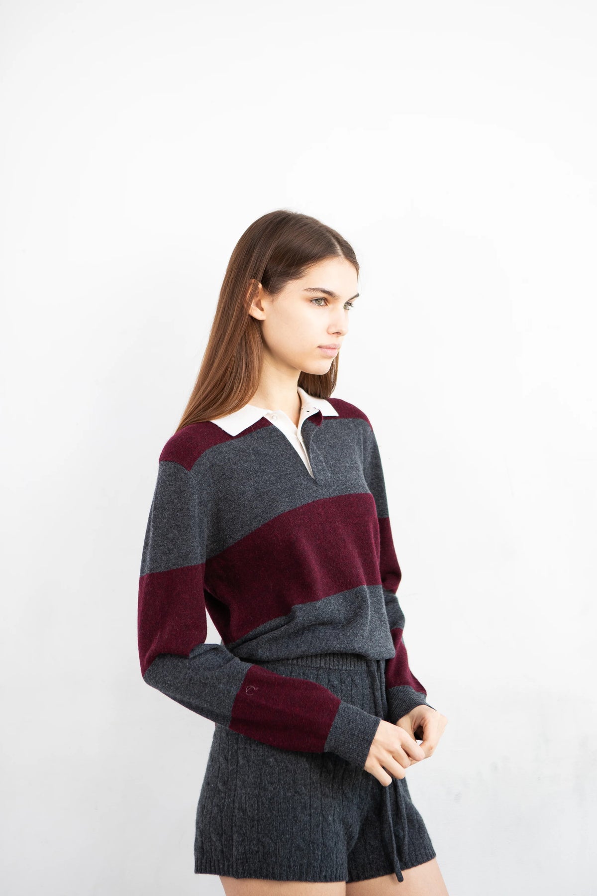Rugby Striped Polo Long Sleeve