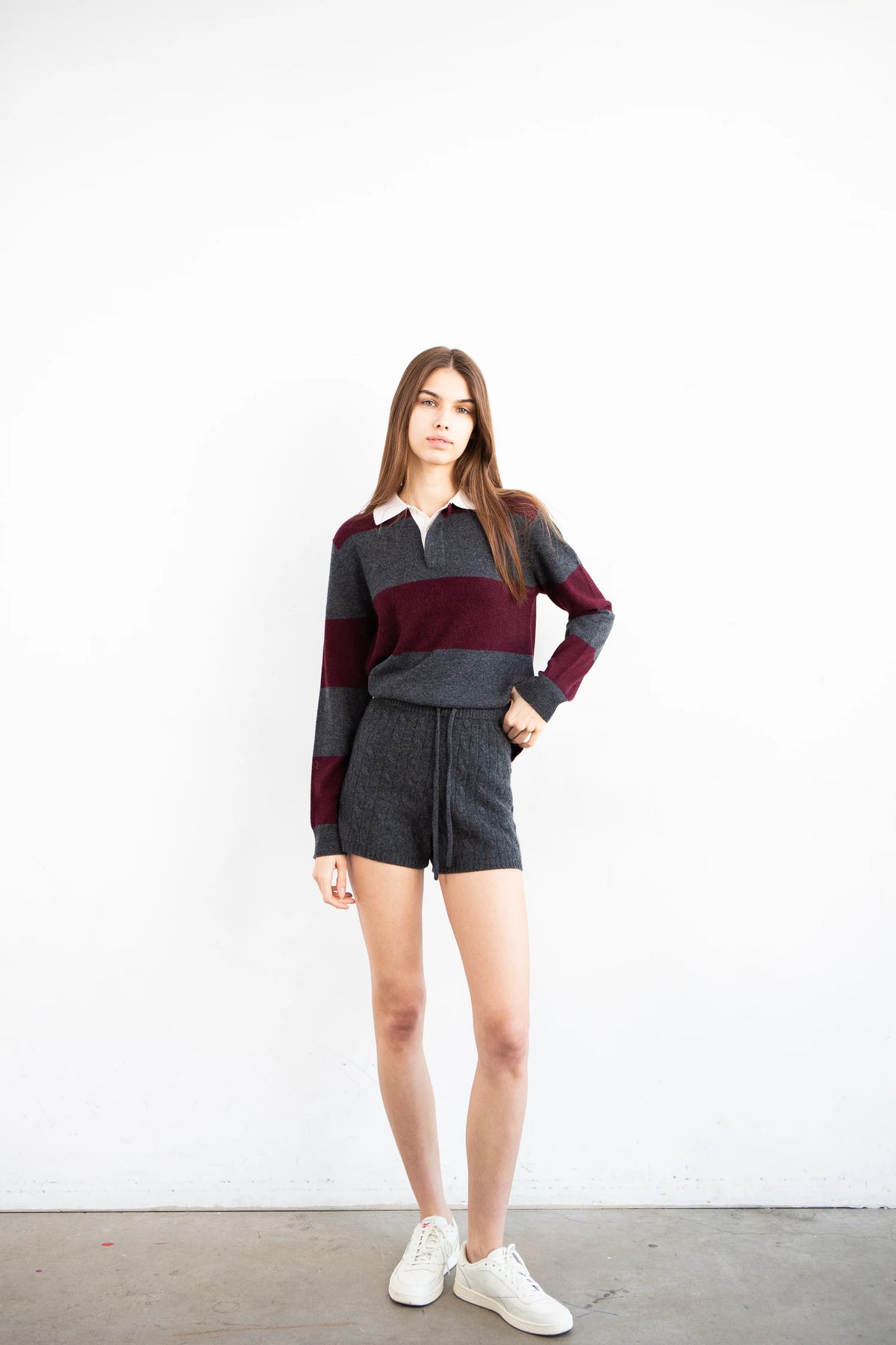 Rugby Striped Polo Long Sleeve