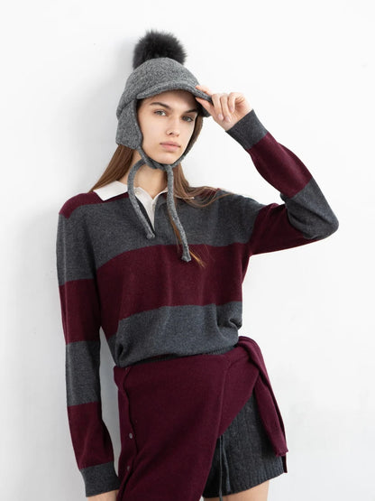 Rugby Striped Polo Long Sleeve