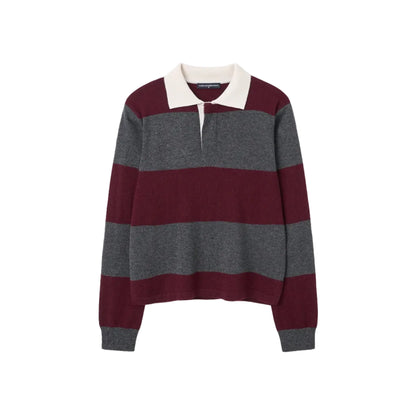Rugby Striped Polo Long Sleeve