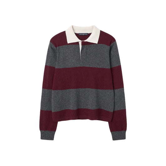 Rugby Striped Polo Long Sleeve