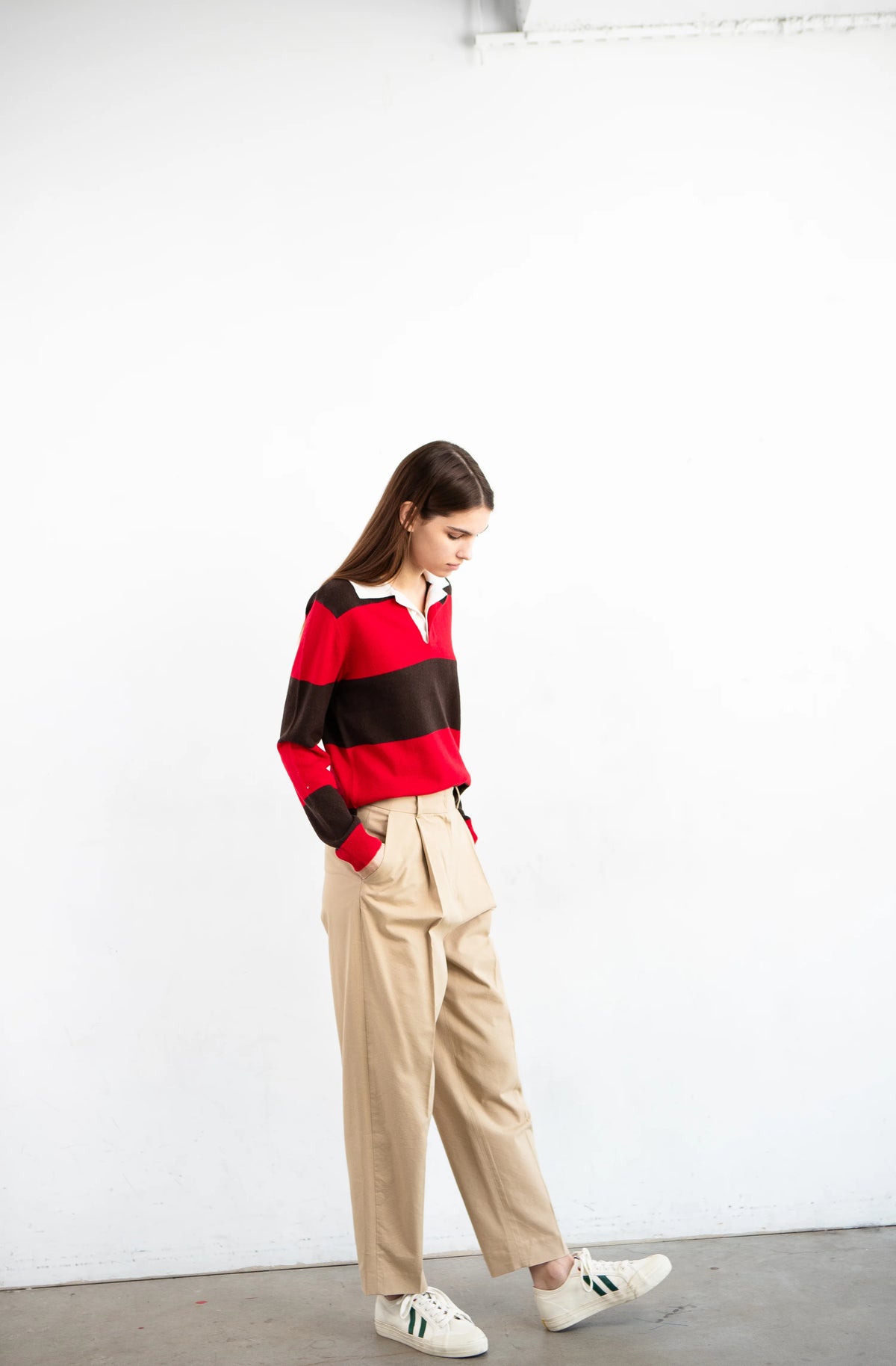 Rugby Striped Polo Long Sleeve