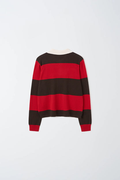Rugby Striped Polo Long Sleeve