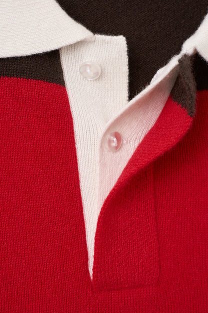 Rugby Striped Polo Long Sleeve