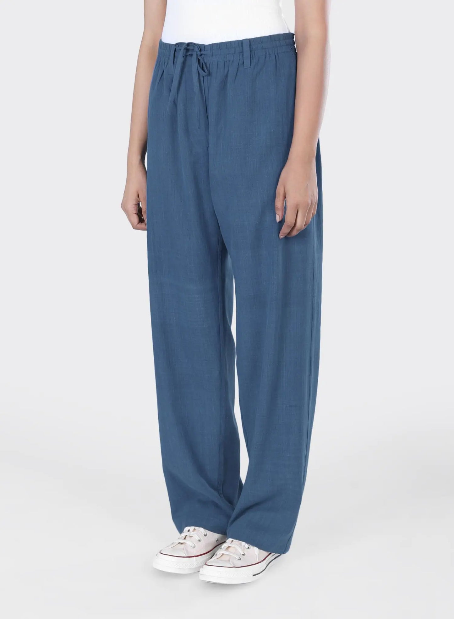 Relaxed Fit Elastic Waist Drawstring Trouser