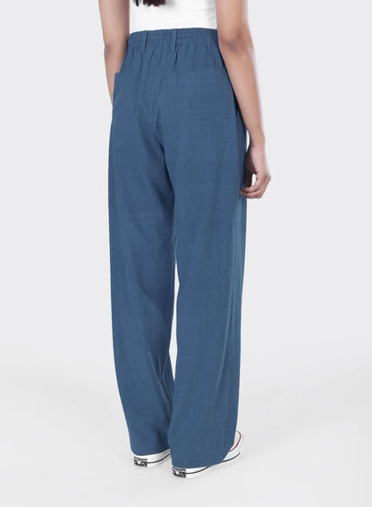 Relaxed Fit Elastic Waist Drawstring Trouser