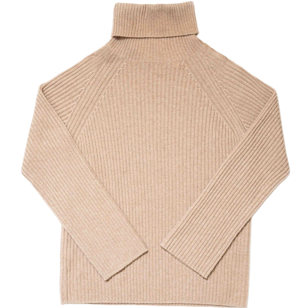 Ribbed Turtleneck Pullover