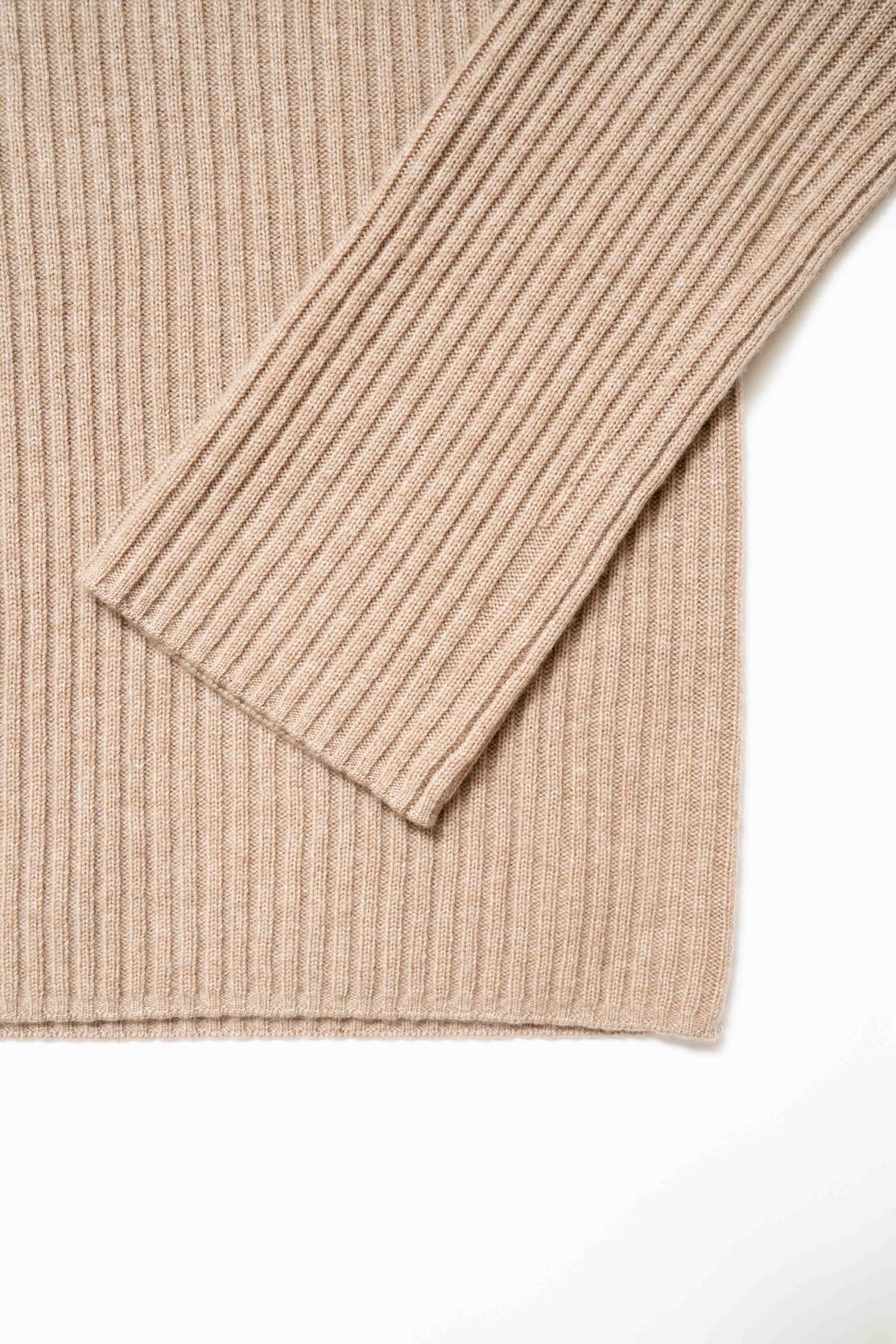 Ribbed Turtleneck Pullover