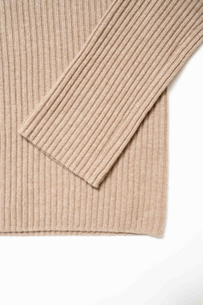 Ribbed Turtleneck Pullover