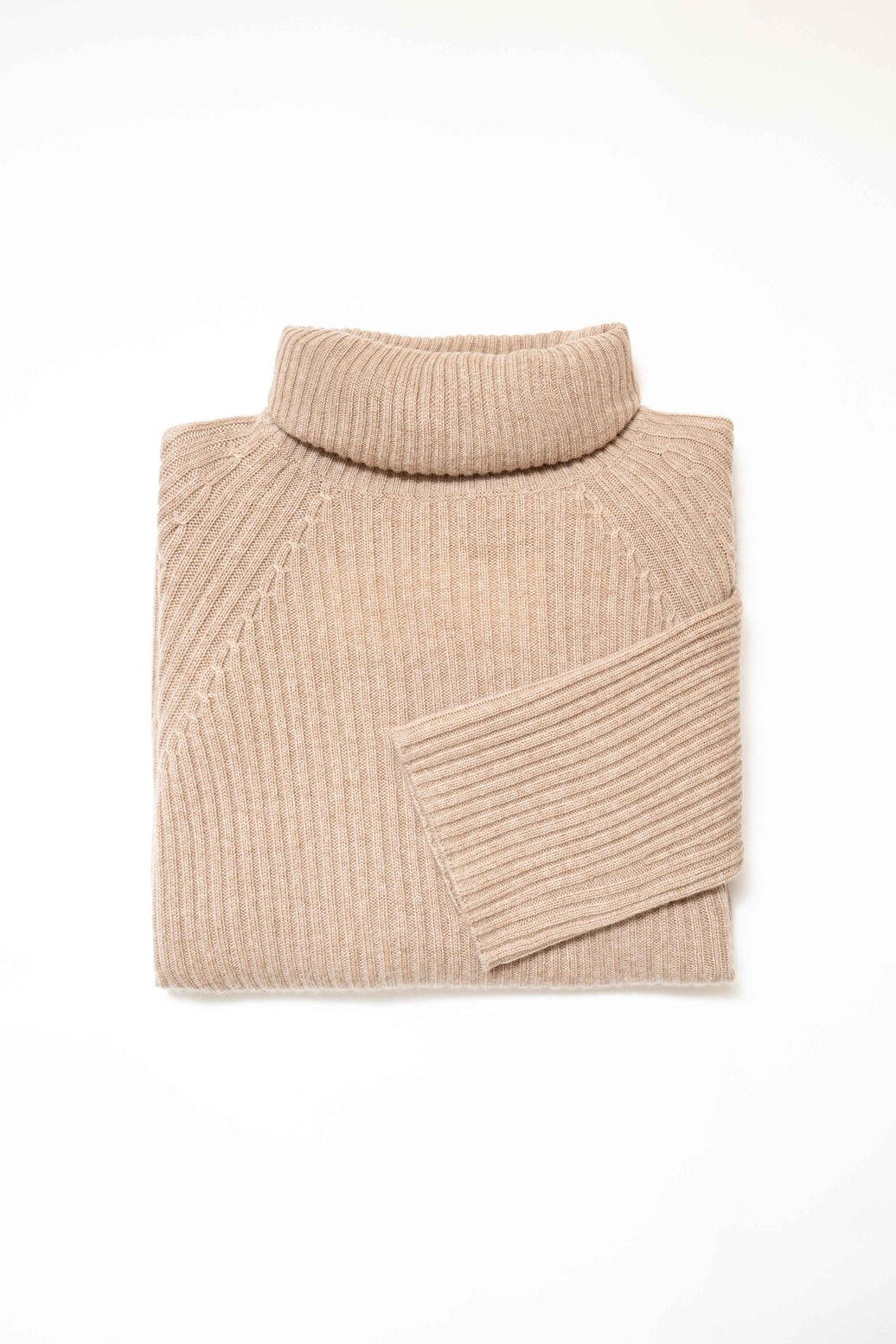 Ribbed Turtleneck Pullover