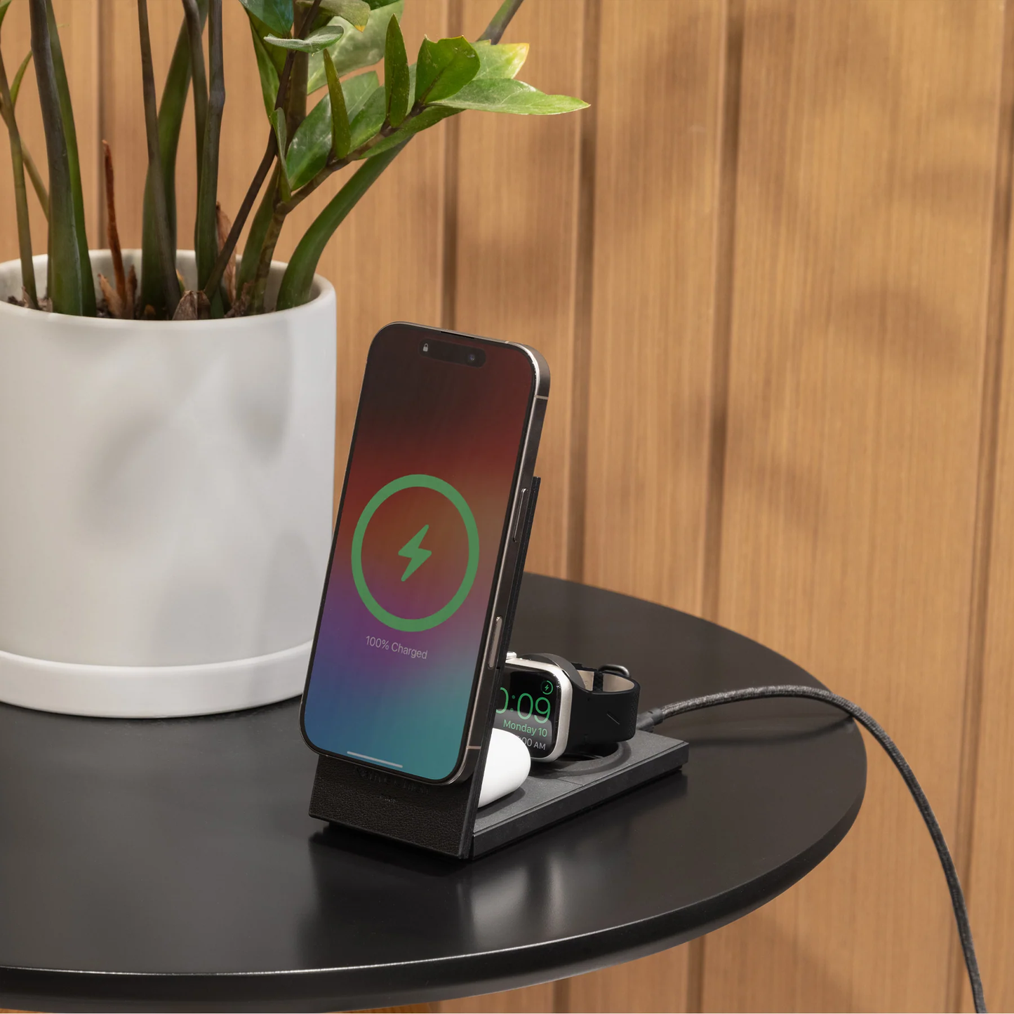 Rise 3 in 1 Qi2 Wireless Charger Intl Black